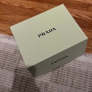 Prada Beauty Gift Box Light Green EMPTY 9.5” x 7.25” x 4” Authentic New
